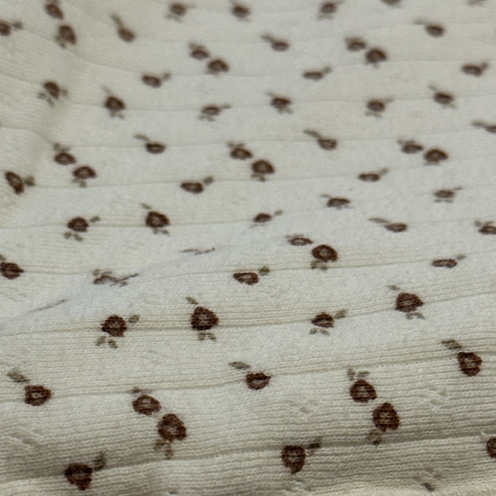 4 piece matching floral pointelle ribbed set - Picture 9 of 9